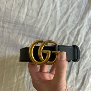 Gucci GG Marmont Medium Black Belt